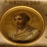 San Melquiades Papa, reorganizó la Iglesia romana, cuando el imperio dejó de perseguir a la Iglesia