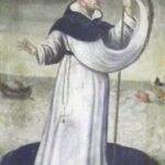 San Raimundo de Peñafort un día escapa del rey navegando sobre… su escapulario